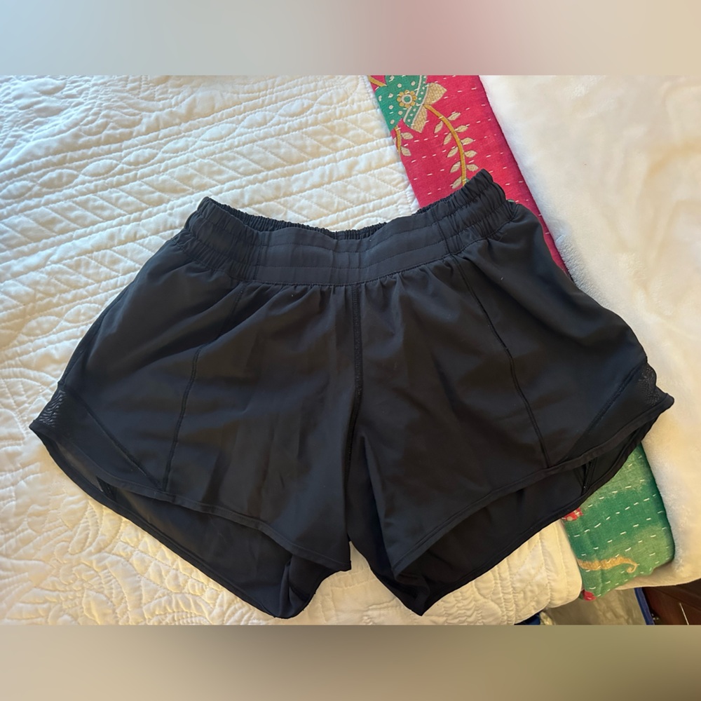 Black Lululemon Hotty Hot Shorts
